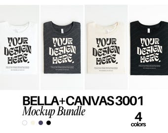 Bella Canvas 3001 TShirt Mockup Bundle Bella Canvas 3001 Shirt Mockup Bundle Oversized Mockup Bella Model 3001 Mockup Bundle Flat Lay Mockup