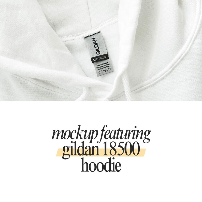 a close up of a white hoodie with a tag on it