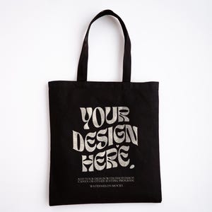 Canvas Tote Bag Mockup Cotton Tote Bag Shopping Bag Mockup Shopping Tote Mock Up Black Shopping Bag Mockups Print On Demand Digital JPG