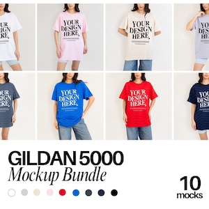 Gildan 5000 Mockup Gildan Mockup Gildan 5000 Shirt Mockup Bundle Tshirt mockup bundle Model Mock up Bundle Aesthetic Mock ups Gildan KZ1