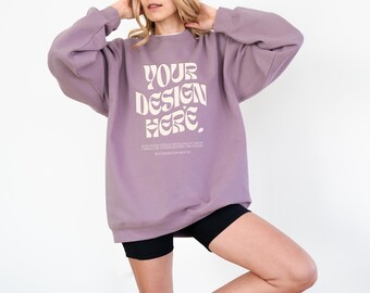 Gildan SF000 Paragon-mockup sweatermodel Oversized SF000-model Paragon-sweatermodel SF000 Gildan-model sweatermodel