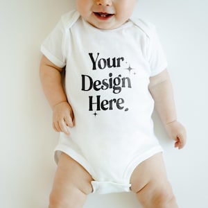 Rabbit Skins 4400 Baby Bodysuit  Mockup Kids  Mockup 4400 White Mockup Toddler Shirt Mockup Aesthetic Baby SVG Mockup