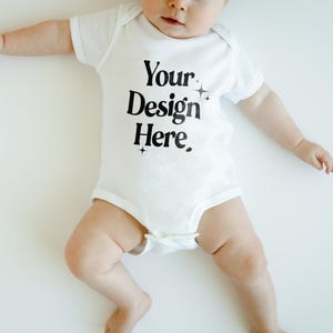 Rabbit Skins 4400 Baby Bodysuit  Mockup Kids Couple Mockup 4400 White Mockup Toddler Shirt Mockup Aesthetic Baby SVG Mockup Infant Mockup