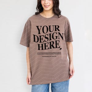 Comfort Colors Mockup Espresso Mockup C1717 Espresso Mockup Oversized Tshirt Model Mockup Espresso C1717 Mockup T-Shirt Mock KZ1