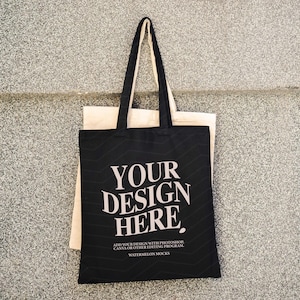 Canvas Tote Bag Mockup Cotton Tote Bag Shopping Bag Mockup Shopping Tote Mock Up Black Shopping Bag Mockups Print On Demand Digital JPG