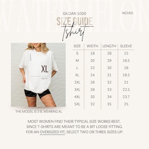 Size Chart Gildan CC1717 Mockup Tshirt Sizing Guide in Inches Unisex Size Chart Unisex Sizing Model Mock up Unisex Tee Size Chart Bundle image 8