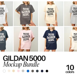 Gildan 5000 Mockup Gildan Mockup Gildan 5000 Shirt Mockup Bundle Tshirt mockup bundle Model Mock up Bundle Aesthetic Mock ups Gildan Mock up