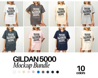 Gildan 5000 Mockup Gildan Mockup Gildan 5000 Shirt Mockup Bundle Tshirt mockup bundle Model Mock up Bundle Aesthetic Mock ups Gildan Mock up