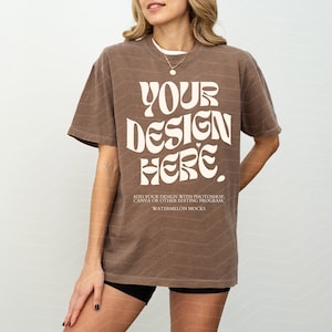 Comfort Colors Mockup Espresso Mockup C1717 Espresso Mockup Oversized Tshirt Model Mockup Espresso C1717 Mockup T-Shirt Mock
