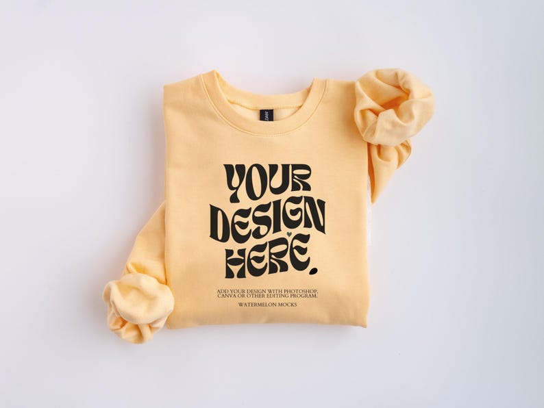Folded Gildan SF000 Mockup Bundle Gildan Folded Flat lay Mockup Bundle Black Folded Sweatshirt Mockup White Gildan SF000 Flatlay Crewneck image 9