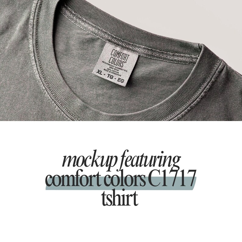 a t - shirt with a tag on it that says mock featuring comfort colors ct