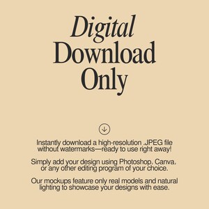 a poster with the words digital download only