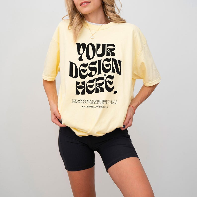 Comfort Colors Mockup Bundle C1717 Mockup Bundle Pepper C1717 Ivory Black Mockup Oversized Mockup CC Model Mockup Moss Mockup Blossom Yam image 8