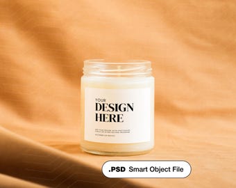 9 oz Candle Mockup Candle Soy Clear Candle Printify Candle 9oz Mockup Aesthetic Soy Candle Mockup Amber Glass Candle Mockup Creative Candle