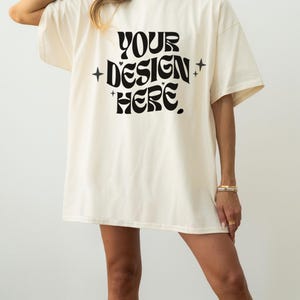 Comfort Colors Mockup Bundle C1717 Mockup Bundle Pepper C1717 Ivory Black Mockup Oversized Mockup CC Cozy Trendy Mockup Real Model Mock image 7