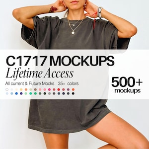 С1717 Mockup Bundle Comfort Colors C1717 Pepper Shirt CC Mockup C1717 Mockup Whole Shop Mockup Bundle Model Mockup Lifetime Access Bundle image 1