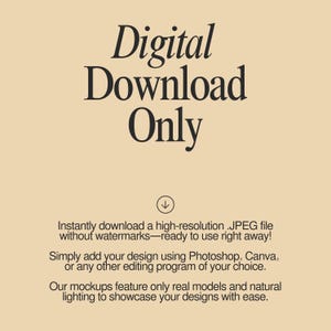 a poster with the words digital download only