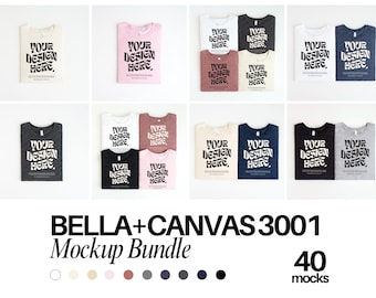 Bella Canvas 3001 TShirt Mockup Bundle Bella Canvas 3001 Shirt Mockup Bundle Oversized Mockup Bella Model 3001 Mockup Bundle Flat Lay Mockup