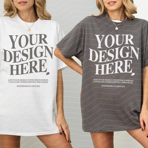 Couple Gildan 5000 White Charcoal Mockup Gildan 5000 Couple Mockup Gildan Mockup Bach Mockup Shirt Bachelorette Mockup Group Mockup