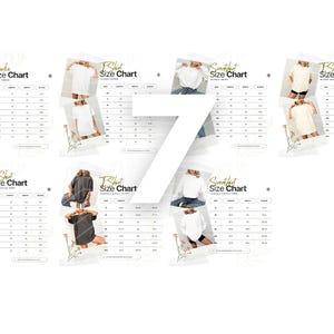 Size Chart Gildan CC1717 Mockup Tshirt Sizing Guide in Inches Unisex Size Chart Unisex Sizing Model Mock up Unisex Tee Size Chart Bundle image 3
