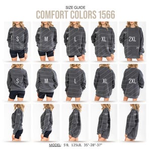 Comfort Colors 1566 サイズ表 オーバーサイズスウェットシャツ サイズ表 Canvaテンプレート PODサイズガイド モックアップシャツ ユニセックスモックアップサイズ表