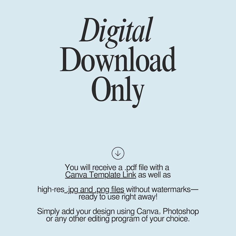 a blue background with the words digital downloaded only