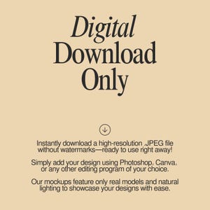 a poster with the words digital download only