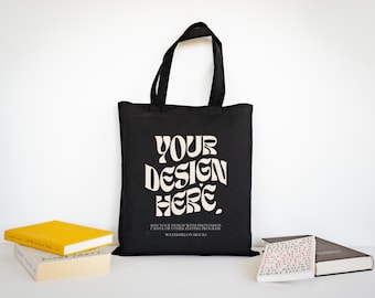 Canvas Tote Bag Mockup Cotton Tote Bag Shopping Bag Mockup Shopping Tote Mock Up Black Shopping Bag Mockups Print On Demand Digital JPG