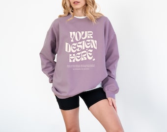 Gildan SF000 Paragon-mockup sweatermodel Oversized SF000-model Paragon-sweatermodel SF000 Gildan-model sweatermodel
