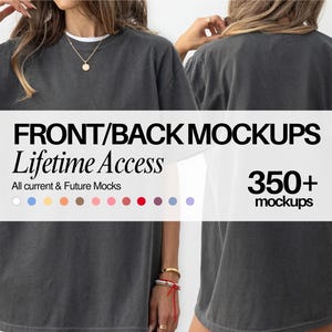 Collages Mockup Bundle Comfort Colors Gildan Mockup Bundle Front and Back Whole Shop Mockup Bundle Model Mockup Lifetime Access Bundle POD