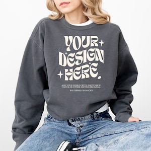 Comfort Colors 1566 Pepper Mockup Comfort Colors Pepper Sweatshirt Mock up Pepper Mockup Comfort Colors Sweatshirt Mockup Oversized Mockup
