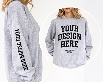 Sleeve Mockup Gildan 18000 Sport Grey Mockup Sweatshirt Pregnancy Mockup Sport Grey Sweatshirt Mockup 18000 Sleeve Gildan Sweater