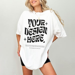 Gildan 5000 Mockup White Gildan 5000 Mockup White Gildan 5000 Mock Up Trendy Model Mockup White Mockup Shirt Winter Mockup Gildan Mock Up image 1