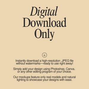 a poster with the words digital download only