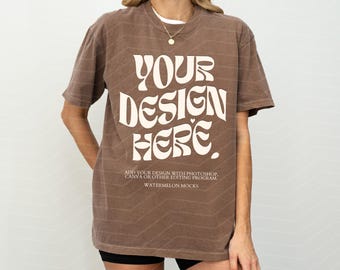 Comfort Colors Mockup Espresso Mockup C1717 Espresso Mockup Oversized Tshirt Model Mockup Espresso C1717 Mockup T-Shirt Mock
