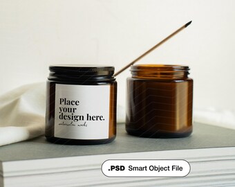 4 oz Candle Mockup Candle Soy Clear Candle Printify Candle 9oz Mockup Aesthetic Soy Candle Mockup Amber Glass Candle Mockup Creative Candle