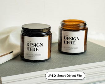 4 oz Candle Mockup Candle Soy Clear Candle Printify Candle 9oz Mockup Aesthetic Soy Candle Mockup Amber Glass Candle Mockup Creative Candle
