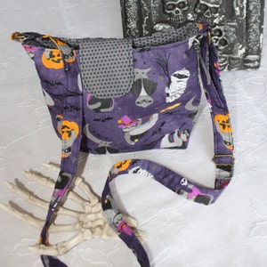 Halloween Sloth Crossbody Bag, Soft-sided Purse