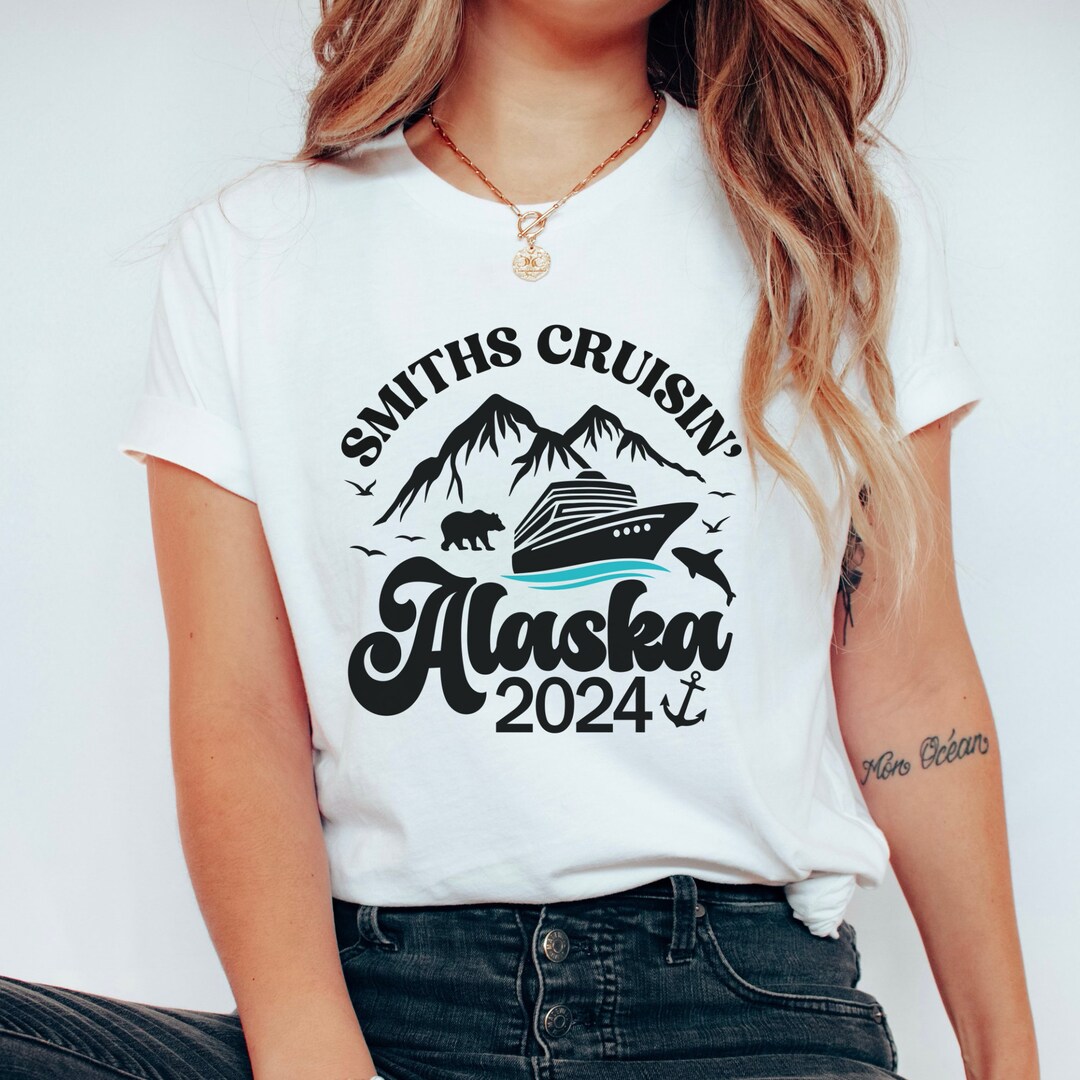 Personalized Family Alaska Cruise Tshirt Custom Alaska Cruise 2024 Matching Family Cruise