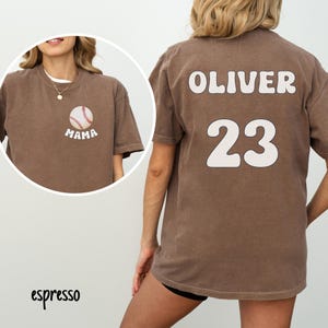 Baseball Mom Shirt Baseball Dad Shirt Custom Name Baseball Shirt Rookie Year First Birthday Mama Baseball Birthday Shirt Baseball Theme Tee