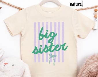 Big Sister Shirt, Sister Pregnancy Announcement Shirt, Sibling Announcement