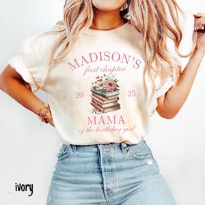 First Chapter First Birthday Shirt Book Theme 1st Birthday Shirt Mama Dada Book Birthday Chapter One First Birthday Mom Dad Matching Shirts
