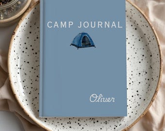 Personalized Camping Journal Custom Notebook Camping Birthday Gift For Girl Summer Camp Journal Custom Name Journal Custom Journal Gift
