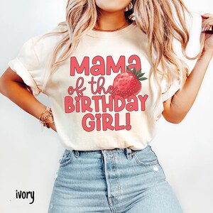 Berry First Birthday Matching Family Shirt Strawberry Themed Party Tee Mama Dada Strawberry Tee 1st Bday Comfort Colors Mom Dad Berry Tshirt