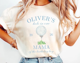Hole In One Golf First Birthday Shirt Golf Theme Birthday Boy 1st Birthday Golf Birthday Mama Dada Shirt Golf 1st Birthday Matching Family