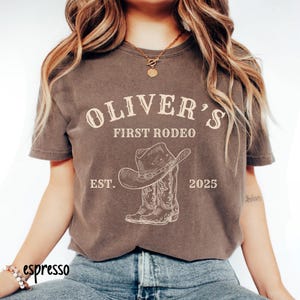 First Rodeo First Birthday Shirt Western Theme Birthday Boy 1st Birthday Rodeo Mama Dada Shirt Cowboy First Birthday Matching Family Shirt