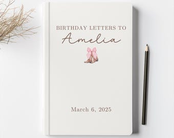 Diario de recuerdos de cumpleaños de vaquera: Cartas de primer cumpleaños, temática de rodeo