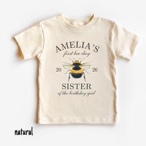 First Bee Day First Birthday Shirt Bee Theme Birthday Girl 1st Birthday Bumble Bee Mama Dada Shirt Bee First Birthday Matching Family Shirt image 7