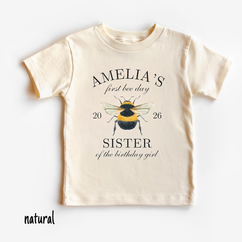 First Bee Day First Birthday Shirt Bee Theme Birthday Girl 1st Birthday Bumble Bee Mama Dada Shirt Bee First Birthday Matching Family Shirt image 7