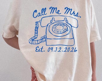 Custom Future Mrs Engaged Shirt, Mrs Bride Shirt, Engagement Shirt, Bride To Be Gift, Bachelorette Shirt, Just Engaged Gift for Fiancee
